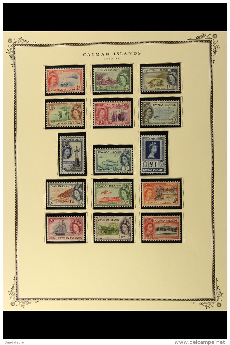 1937-1974 VERY FINE MINT COLLECTION On Album Pages, Lovely Fresh Condition, The QEII Chiefly Never Hinged. Note... - Kaaiman Eilanden