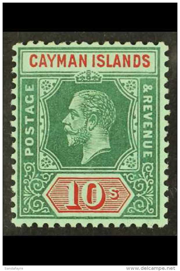 1912-20 10s Deep Green And Red/green, SG 52, Very Fine Mint. Fresh And Attractive! For More Images, Please Visit... - Kaimaninseln