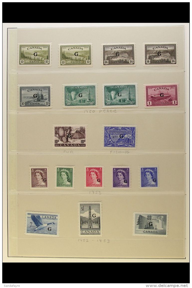 OFFICIALS 1949-63 Fine Mint Collection Which Includes 1949 1c, 2c, 3c, And 4c, 1949-50 "OHMS" Complete Set Of Six,... - Andere & Zonder Classificatie