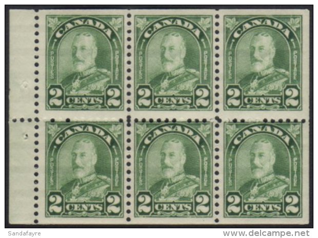 1930-31 2c Green ROTARY Printing, Boolet Pane Of Six, Unitrade 164ai, Fine Never Hinged Mint, Scarce ! For More... - Sonstige & Ohne Zuordnung