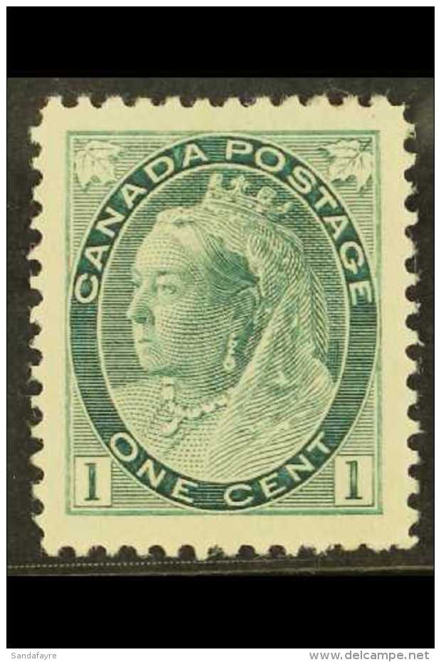 1898 1c Blue-green "Numeral" (SG 151, Unitrade 75ii) - A Superb Mint JUMBO Example With Exceptional Centering And... - Andere & Zonder Classificatie