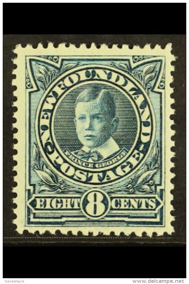 1911 8c Greenish Blue, Prince George, SG 123a, Very Fine Mint. For More Images, Please Visit... - Sonstige & Ohne Zuordnung