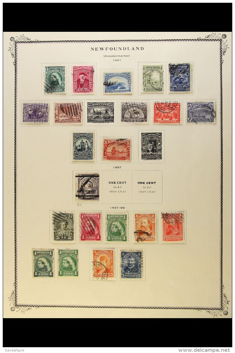 1897-1935 ALL DIFFERENT USED COLLECTION Presented On Printed Pages. Includes 1897 Discovery Range To 30c &amp;... - Sonstige & Ohne Zuordnung