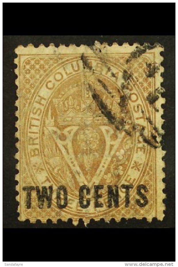 1868 2c Brown Perf 14, SG 28, Fine Used With Part Oval Cancellation Over One Corner Leaving Most Of The Design... - Sonstige & Ohne Zuordnung