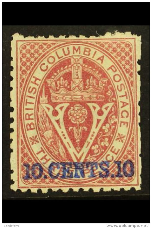 1868 10c Lake Perf 12&frac12;, SG 24, Very Fine Mint, Slightly Trimmed Perfs At Right. Fresh And Attractive. For... - Andere & Zonder Classificatie