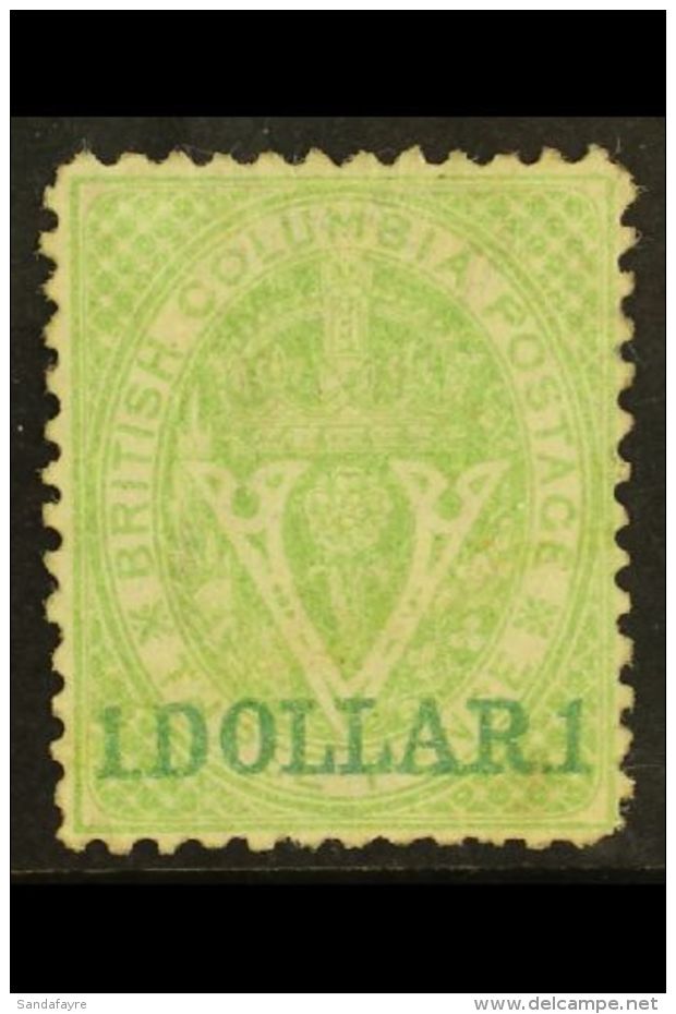 1868 $1 Green Perf 12&frac12;, SG 27, Mint No Gum With Some Slightly Short Perfs At Base, Well- Centered. For More... - Sonstige & Ohne Zuordnung