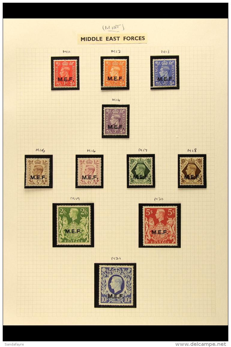 M.E.F. ISSUES 1942-3 Mint And Used Collection, Chiefly Complete Sets With 1943 Set To 10s Mint And Used, 1942... - Italienisch Ost-Afrika