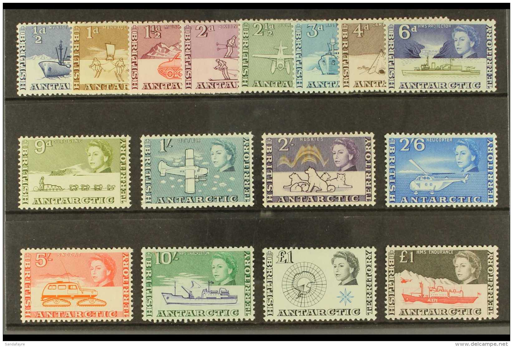 1963-69 Pictorial Definitives Complete Set, SG 1/15a, Very Fine Never Hinged Mint. Pretty (16 Stamps) For More... - Andere & Zonder Classificatie