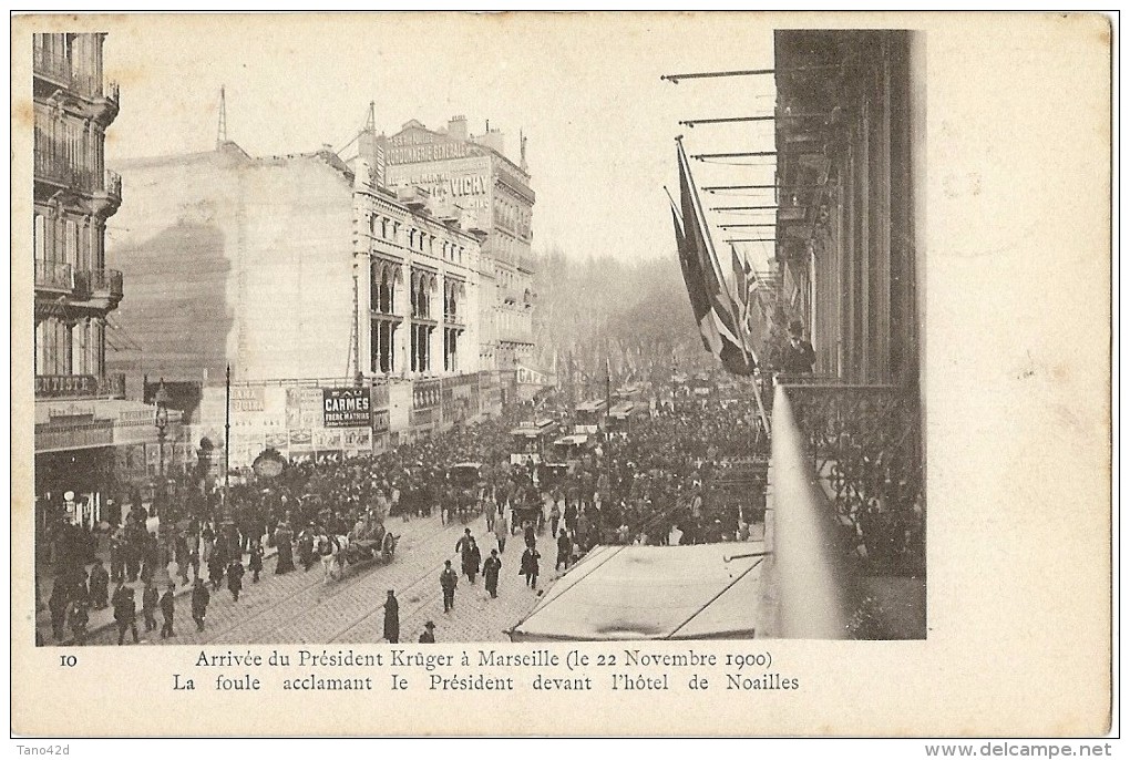 LRD9B- EXPOSITION PARIS NOVEMBRE 1900 -  "ARRIVEE DU PRESIDENT KRÜGER A MARSEILLE" OBL. DE L'EXPOSITION - 1900 – Pariis (France)