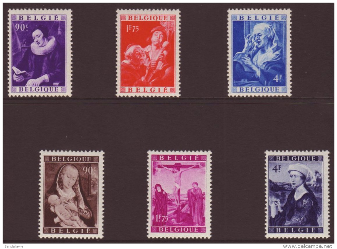 1948 Social And Cultural Relief Funds PAINTINGS Complete Set (ex The Miniature Sheets), COB 792/97, Very Fine... - Sonstige & Ohne Zuordnung