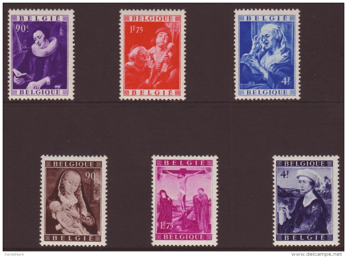 1948 Social And Cultural Relief Funds PAINTINGS Complete Set (ex The Miniature Sheets), COB 792/97, Very Fine... - Autres & Non Classés