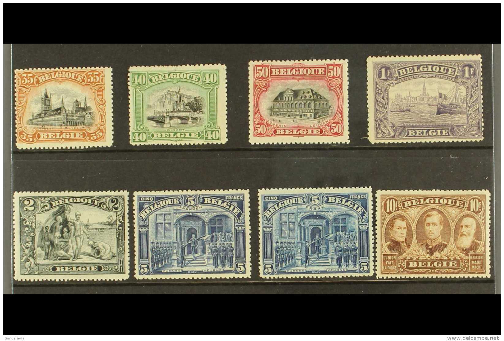 1915-19 Pictorial Definitives Complete Set (SG 188/95, COB 142/49) Very Fine Mint. Fresh And Attractive! (8... - Andere & Zonder Classificatie