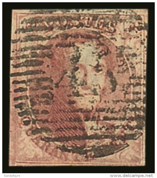 1849 40c Carmine, SG 5 (Michel 5A), Fine Lightly Used With 4 Small To Large Margins, Fresh Original Colour. Cat SG... - Sonstige & Ohne Zuordnung