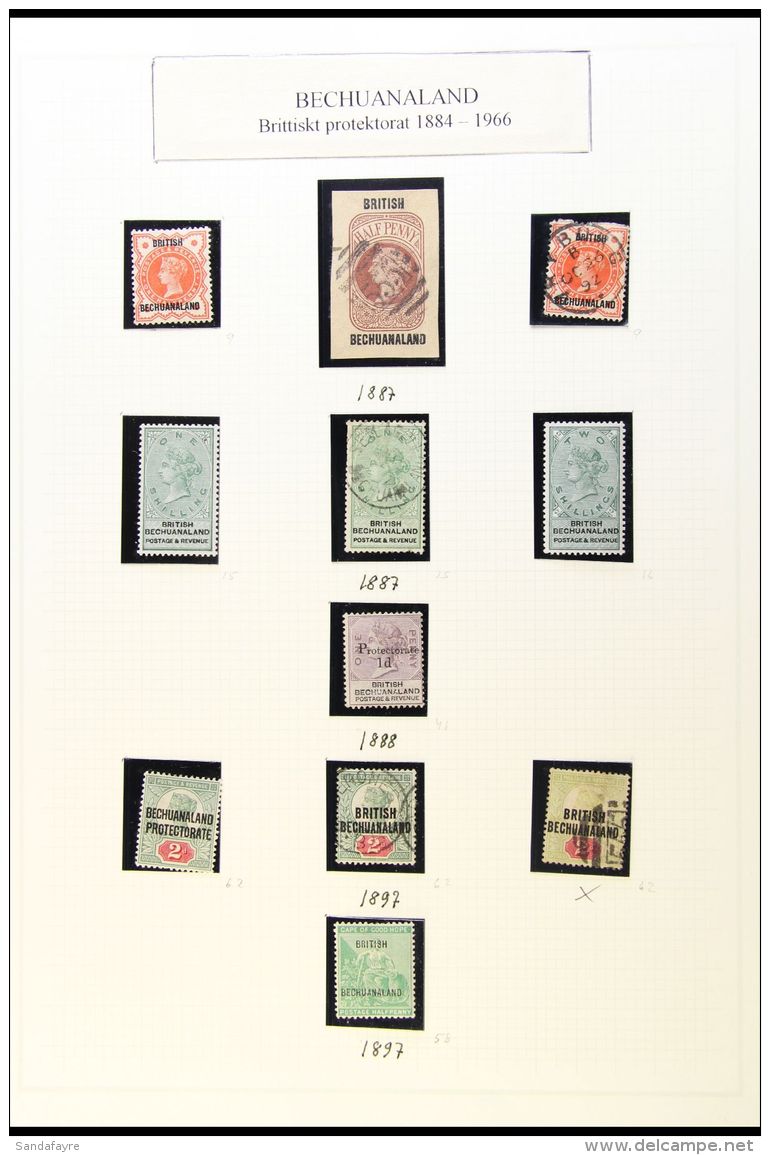 1888-1968 MINT AND USED COLLECTION On Album Pages, Includes 1888 &frac12;d Both Mint And Used, 1s Both Mint And... - Andere & Zonder Classificatie