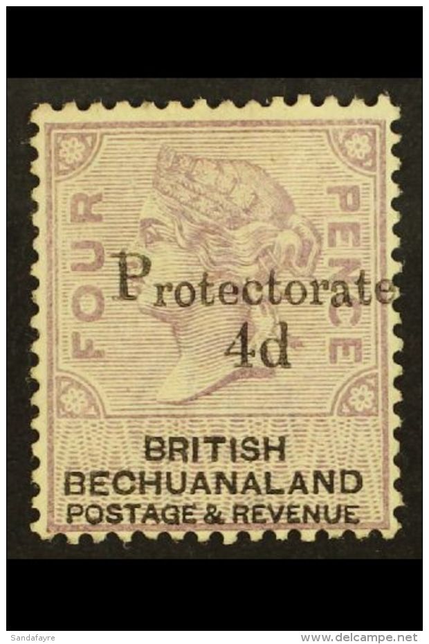 1888 Protectorate 4d On 4d Lilac And Black, SG 44, Very Fine Lightly Hinged Mint. For More Images, Please Visit... - Sonstige & Ohne Zuordnung