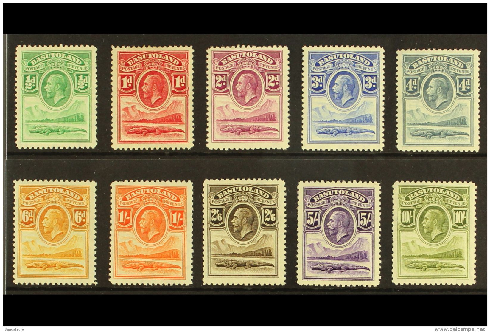 1933 Complete Definitive Set, SG 1/10, Fine Mint. (10 Stamps) For More Images, Please Visit... - Sonstige & Ohne Zuordnung