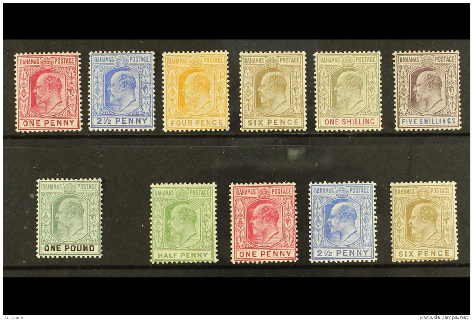 1902-1911 KEVII COMPLETE VERY FINE MINT With 1902-10 Watermark Crown CA Set Of 7 (SG 62/70), Plus 1906-11... - Andere & Zonder Classificatie