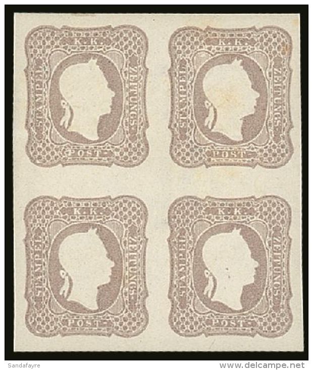 1861 (1.05kr) Greyish Lilac Newspaper Stamp OFFICIAL REPRINT OF 1886, ANK 29N, (Michel 23 ND) V, A Superb Mint... - Sonstige & Ohne Zuordnung