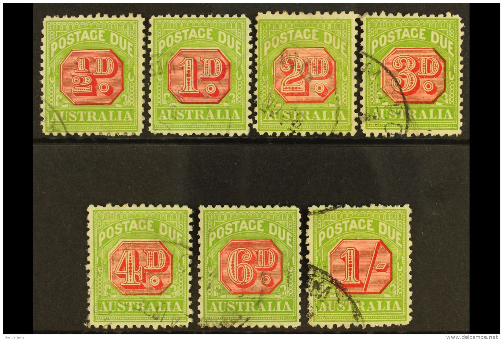 POSTAGE DUE 1931-36 Complete Perf 11 Set, SG D105/D111, Fine Used. (7 Stamps) For More Images, Please Visit... - Andere & Zonder Classificatie