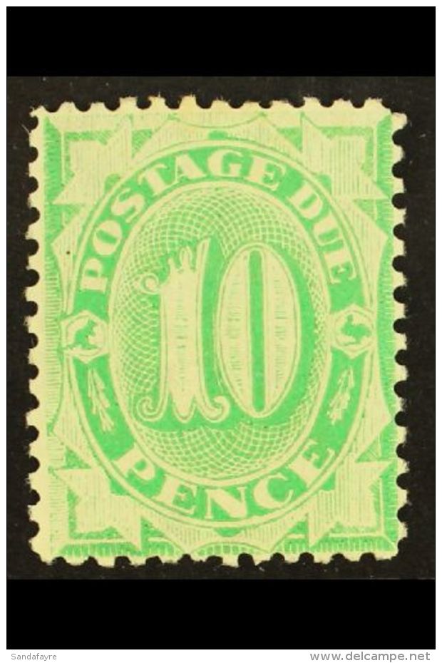 POSTAGE DUE 1902-04 10d Emerald-green, Perf 11&frac12;, 12, SG D18, Fine Mint. For More Images, Please Visit... - Andere & Zonder Classificatie