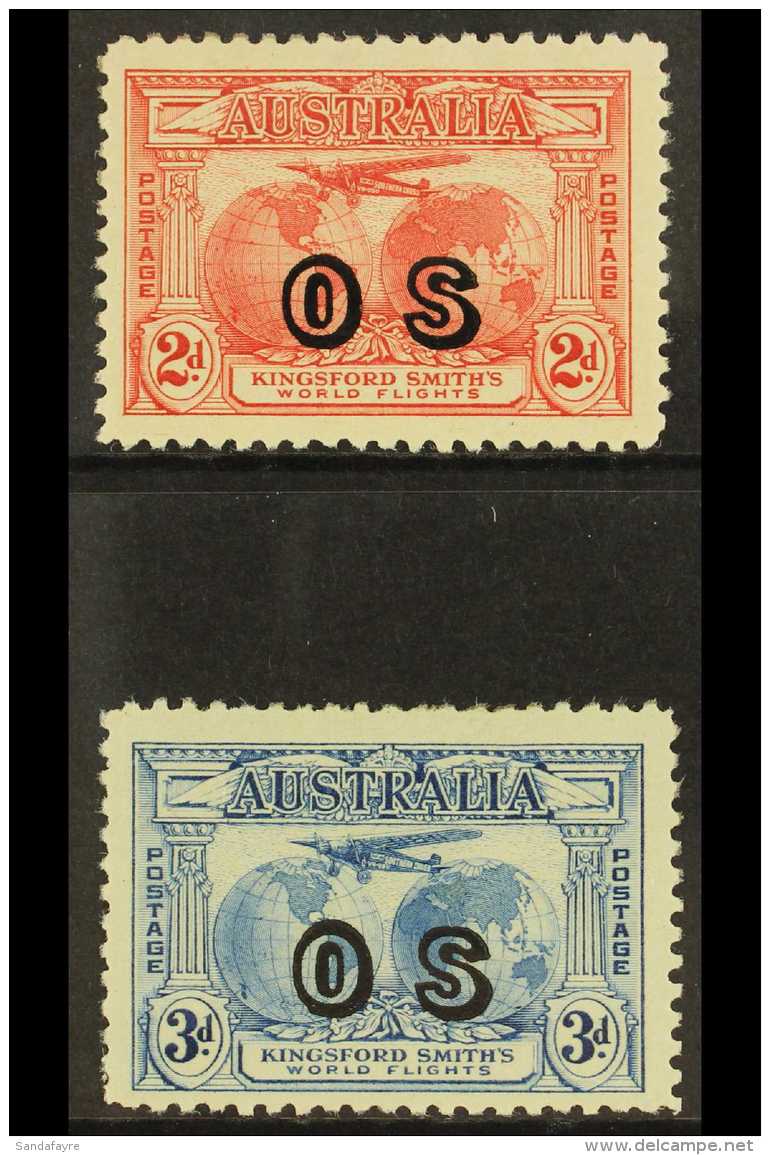 OFFICIAL 1932 Kingsford Smiths Set, SG O123/4, Very Fine Mint (2 Stamps) For More Images, Please Visit... - Sonstige & Ohne Zuordnung
