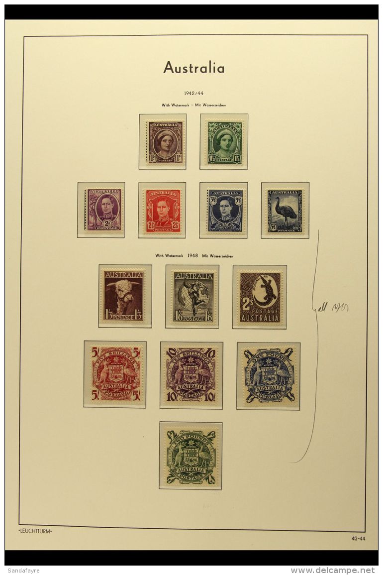 1936-52 KGVI NEVER HINGED MINT COLLECTION Presented Neatly On Hingeless Pages. Includes 1937-42 Defin Range To... - Autres & Non Classés