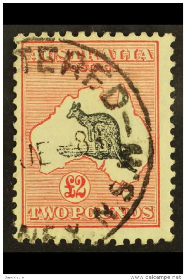 1931-36 &pound;2 Black And Rose 'Roo, SG 138, Very Fine Used. For More Images, Please Visit... - Autres & Non Classés