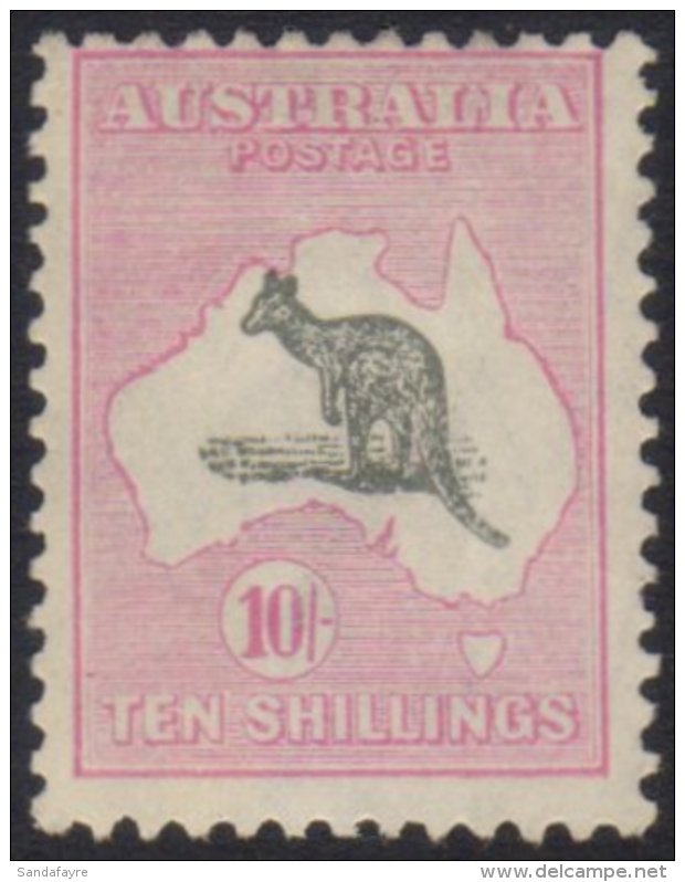1929-30 10s Grey &amp; Pink 'Roo, Wmk Mult Crown Over A, SG 111, Centred To Top, Otherwise Fine Mint. For More... - Sonstige & Ohne Zuordnung