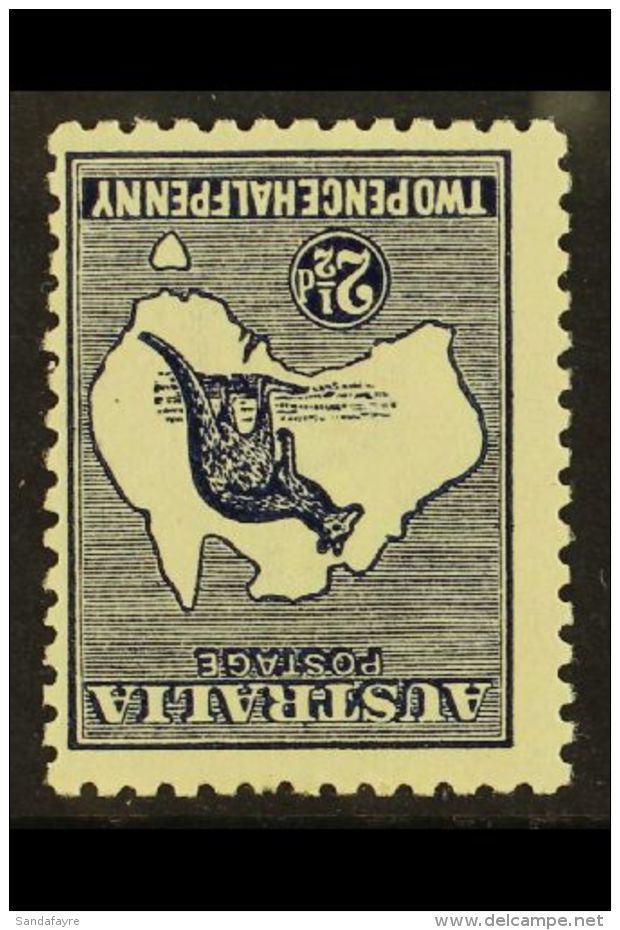 1915-27 2&frac12;d Deep Blue Kangaroo, Watermark Inverted, SG 36aw, Fine Mint, For More Images, Please Visit... - Sonstige & Ohne Zuordnung