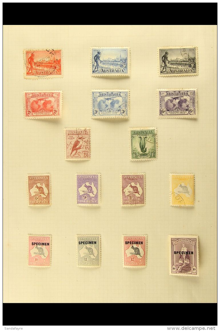 1913-194 MINT AND USED FINE CLEAN COLLECTION On Album Pages. With ROOS Good Earlier Used Ranges, 1931-36 Set To 5s... - Andere & Zonder Classificatie