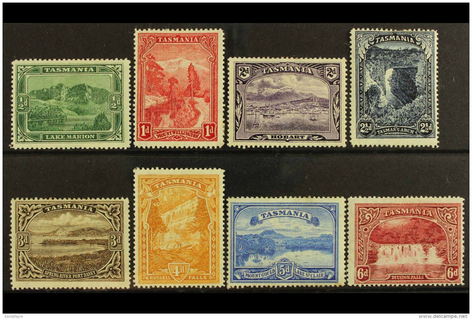 TASMANIA 1899-1900 Complete Pictorial Set, SG 229/236, Fine Mint. (6 Stamps) For More Images, Please Visit... - Andere & Zonder Classificatie