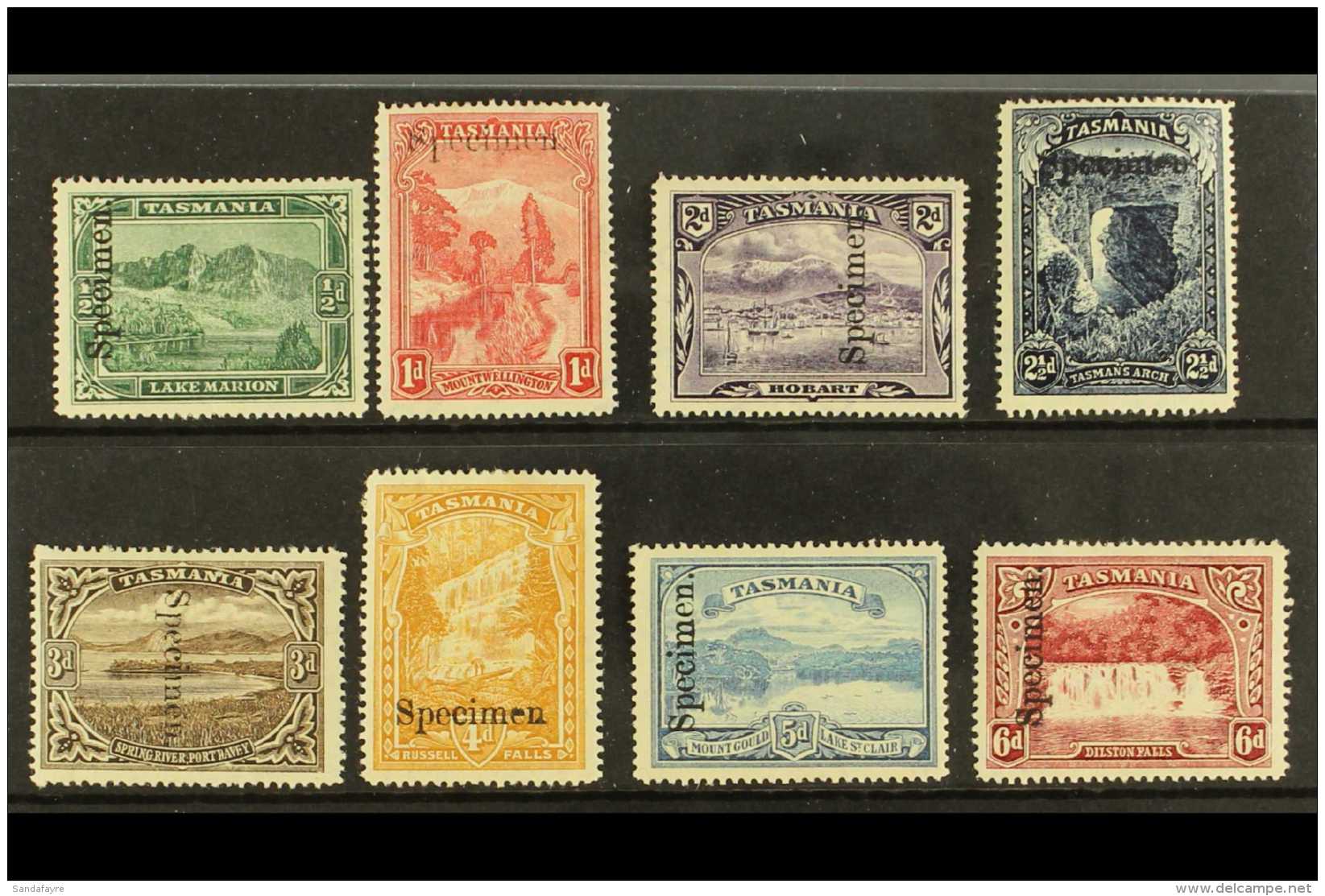 TASMANIA 1899 Pictorial Set Ovptd "Specimen", SG 229s/236s, Very Fine Mint, Large Part Og. (8 Stamps) For More... - Sonstige & Ohne Zuordnung