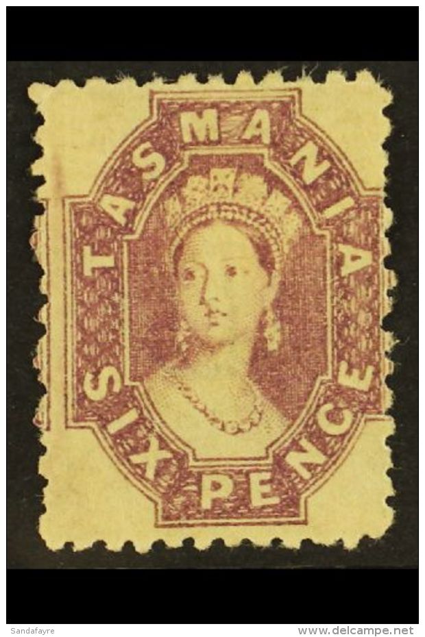 TASMANIA 1863-71 6d Reddish Mauve, Perf 12, SG 76, Fine Mint. For More Images, Please Visit... - Otros & Sin Clasificación