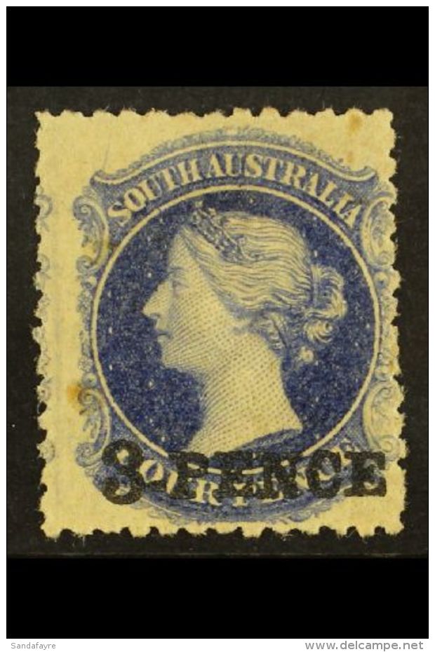 SOUTH AUSTRALIA 1876-00 3d On 4d Ultramarine, SG 112, Fine Mint. For More Images, Please Visit... - Andere & Zonder Classificatie