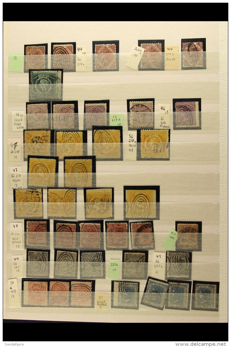 NEW SOUTH WALES 1871-1907 SEMI SPECIALIZED NSW WATERMARK COLLECTION Neatly Presented On Stock Pages, Each Stamp... - Andere & Zonder Classificatie