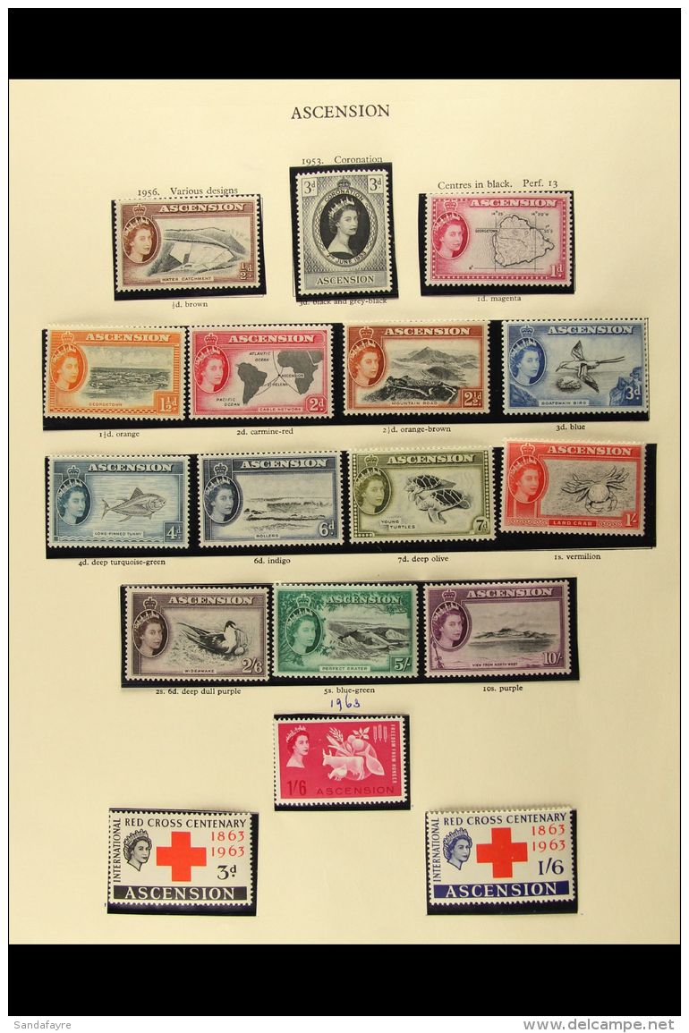 1953-77 SUPERB MINT COLLECTION A Complete Collection For The Period, Includes 1956 Complete Definitive Set, Then... - Ascension (Ile De L')