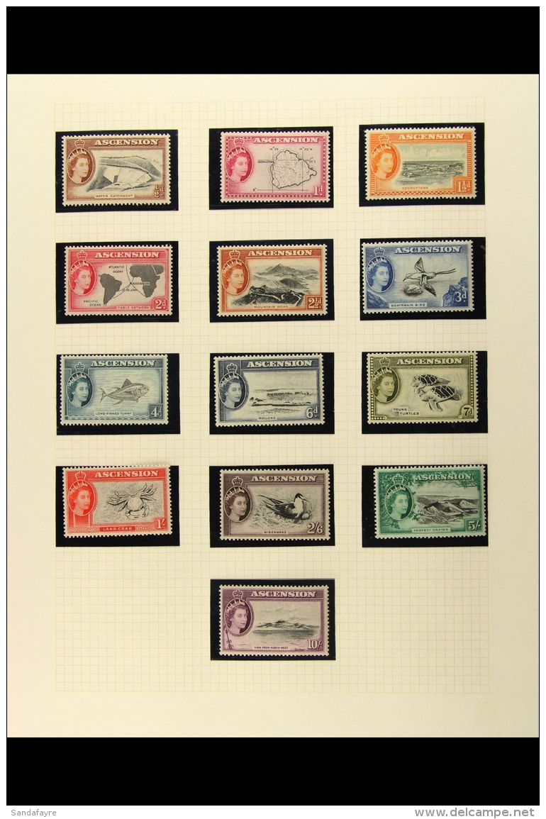 1953-66 VFM/NHM COLLECTION In Mounts On Pages. Includes A Complete Run From Coronation To Bird Set, SG 56/83, Plus... - Ascension