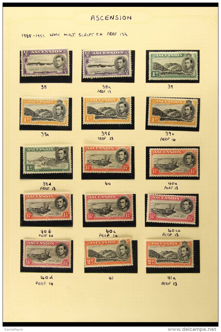 1937-70 VERY FINE MINT COLLECTION A Lovely All Different Collection Which Includes 1938-53 Definitives Complete... - Ascension