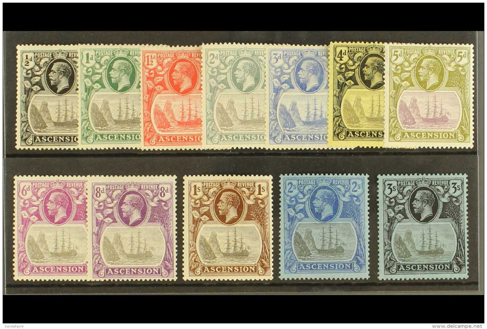 1924-33 Badge Of St Helena Complete Set, SG 10/20, Very Fine Mint (12 Stamps) For More Images, Please Visit... - Ascension