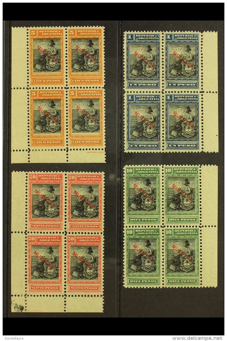 1899-1903 1p Blue &amp; Black, 5p Orange &amp; Black, 10p Green &amp; Black And 20p Red &amp; Black 'Liberty... - Autres & Non Classés