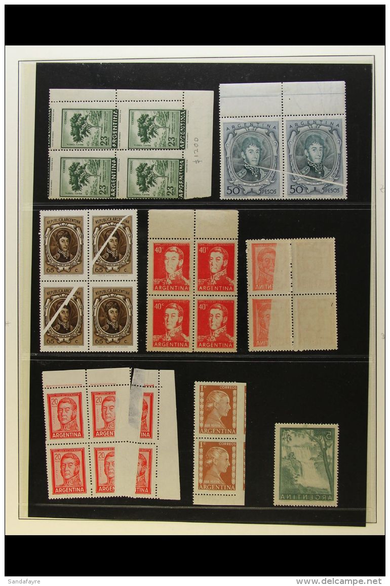 1890's-1960's PRINTING ERRORS, VARIETIES, PROOFS ETC. An Interesting Mint (some Never Hinged) Collection On Stock... - Andere & Zonder Classificatie