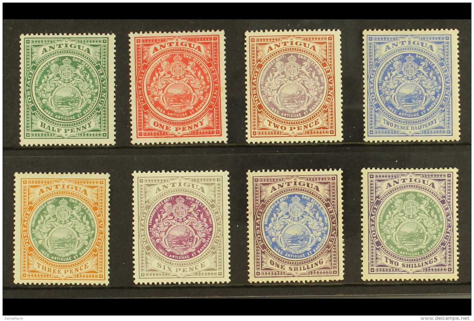 1908-17 Badge Set To 2s Complete, SG 41/50, Fine And Fresh Mint. (8 Stamps) For More Images, Please Visit... - Andere & Zonder Classificatie