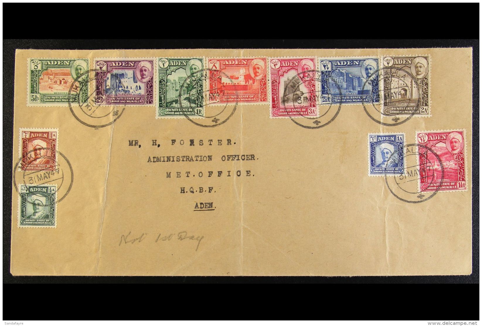 1942-46 PROTECTORATE STATES COLLECTION Presented On Stock Pages. Includes SEIYUN 1942 &amp; 1946 Sets Mint &amp;... - Aden (1854-1963)