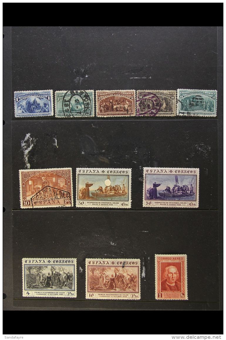 COLUMBUS 1892-1991 Thematic Collection Of World Mint Or Used Stamps, Includes Items From Spain, USA Incl 1893... - Zonder Classificatie