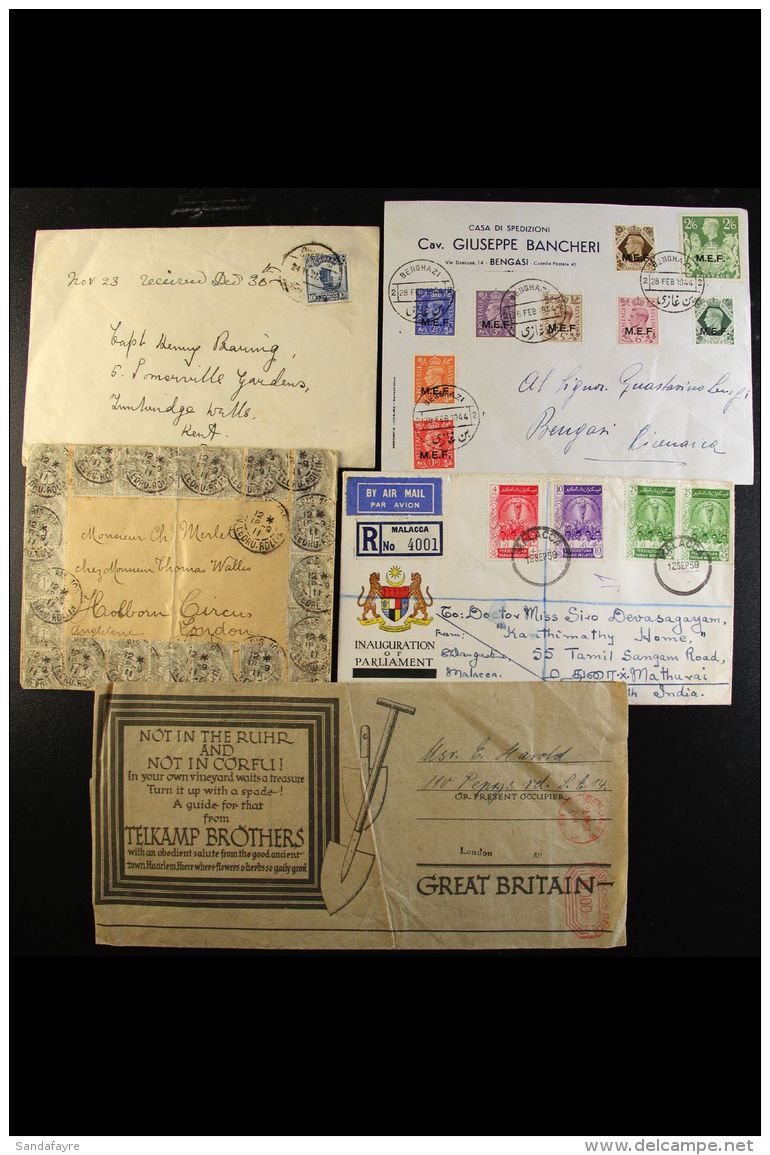 WORLD COVERS AND CARDS ASSEMBLY A 19th Century To 1990's Miscellaneous Assembly With Much Of Interest E.g. 1927... - Sonstige & Ohne Zuordnung