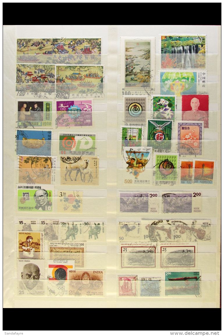 ASIA 20th Century Mostly Used Stamps With Light Duplication In Six Stockbooks, Inc Syria, Iran, Jordan, Lebanon,... - Andere & Zonder Classificatie