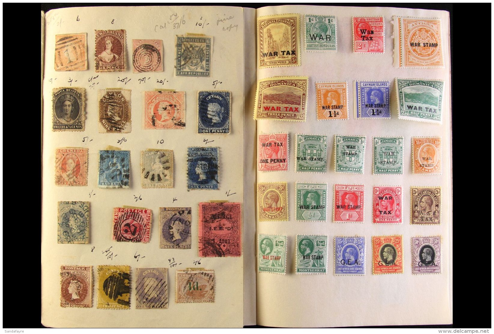 BRITISH COMMONWEALTH OLD APPROVAL BOOKS 1850's-1940's Mint &amp; Used Stamps In Forty One Approval Books Produced... - Autres & Non Classés