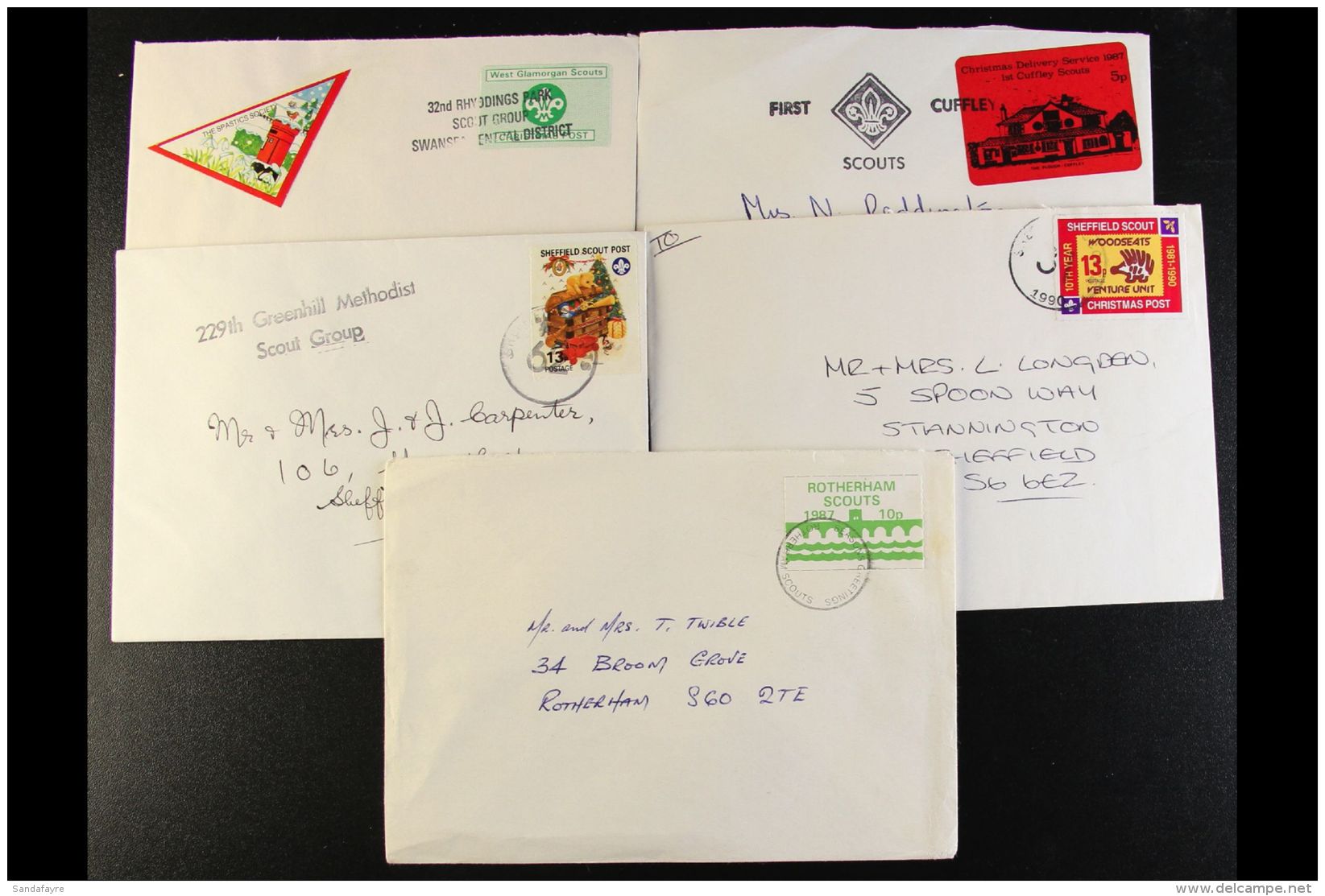 SCOUTS' CHRISTMAS POST COVERS 1980s/90s Accumulation - Includes A Number Of First Day Covers With The Full Set Of... - Autres & Non Classés