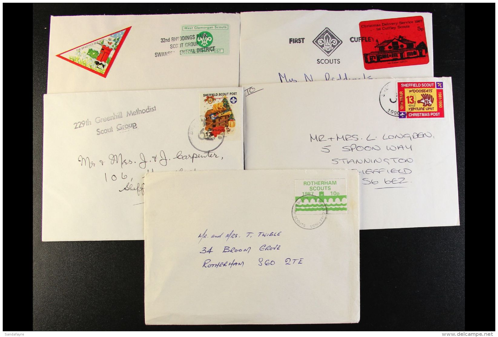 SCOUTS' CHRISTMAS POST COVERS 1980s/90s Accumulation - Includes A Number Of First Day Covers With The Full Set Of... - Altri & Non Classificati