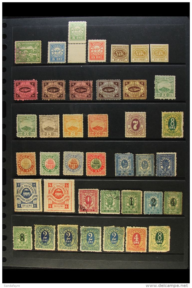 SCANDINAVIA LOCAL STAMPS Late 19th Century Impressive Mint &amp; Used Collection/accumulation Of Various 'Bypost'... - Sonstige & Ohne Zuordnung